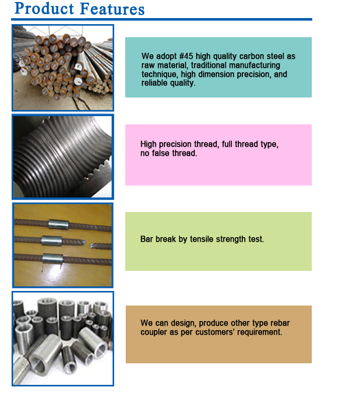 rebar coupler feature