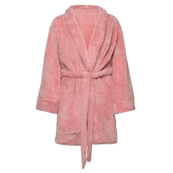 Personalized Shaggy Fleece Bathrobe: Generous Fit with Dropped Shoulders and Thick Elevated Touch