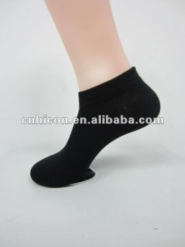 2014 High quality fashion black plain tennis socks