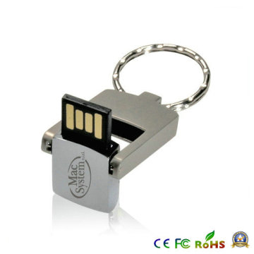 回転 USB フラッシュ ドライブ 8 GB ミニ金属