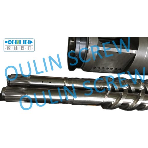 Bausano 88mm Twin Parallel Screw and Barrel for PVC Profiles