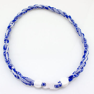 Tornado Titanium Sports Necklaces For Improving Stamina, Nylon Titanium Braided Necklace