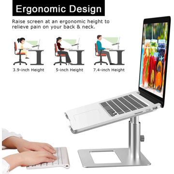 Verstellbarer Laptopständer, ergonomischer tragbarer Computerständer