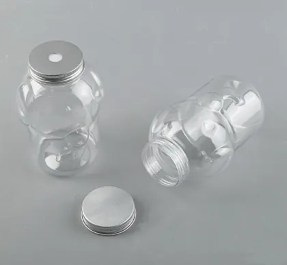 500ml PET Transparent Elephant Milk Tea Bottle with Screw Cap