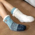 China Sweater Thick Knitted Thermal Sherpa Slipper Socks Manufactory