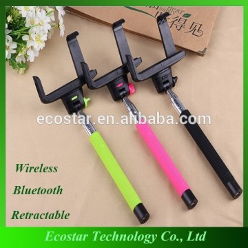 Telescopic extendable selfie monopod with USB charging cable