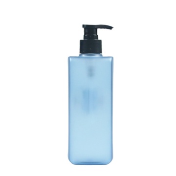 Shampoo square shape blue body wash shampoo bottle