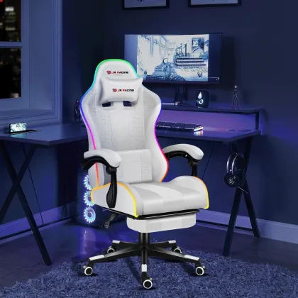 Wholesale Cheap Leather RGB Gaming Chair with LED for Gamers