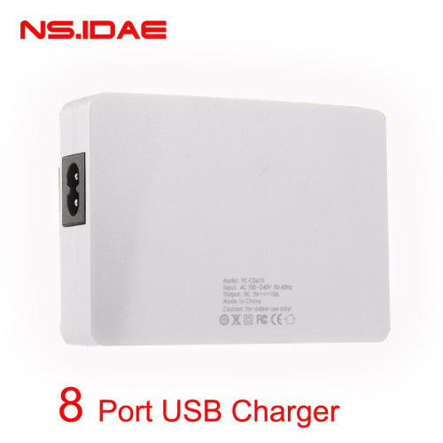 8 puertos USB Charger 40W Cargo rápido