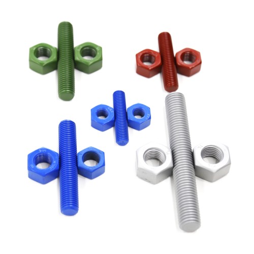 Revestimento anticorrosivo M10 1000mm Hastes roscadas completas