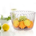 Hollow Wire Mesh Fruit Basket Stainless steel fruit hollow out wire mesh basket Supplier