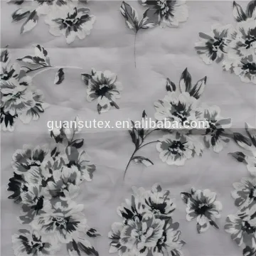 Burn Out Organza Fabric For Wedding Dress