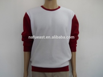 sublimation print white sweatshirt & baseball sweatshirt