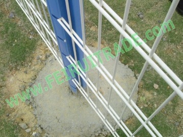 Hot Dipped Galvanized with PVC Coated Double Wire Fence Factory
