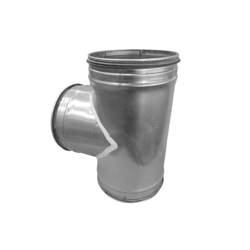 Ductwork Fittings Galvanized Steel Spiral Duct Fitting Tee T-Piece Manufactory