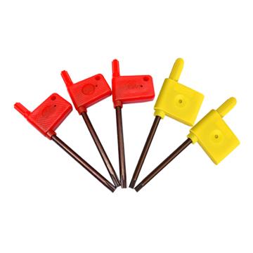 Red Color T7-T20 Flag Type Plum-shaped Torx Head Wrench for Carbide Inserts