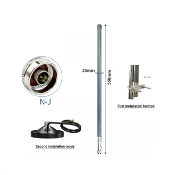 Antenna Wifi Omni in fibra di vetro esterno 2.4G 5,8 g