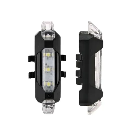 USB Rechargeable Bicycle Tail Light - LED Lamp for Night Riding