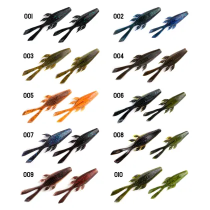 10.5cm 8.8g 6Pcs Silicone Freshwater Fishing Lure - Herofuns Soft Stick Bait Rubber Bass Shad Lures