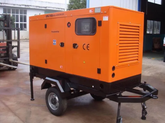 Three Phase Mobile Trailer Mounted Generator Set With Air Intercooler