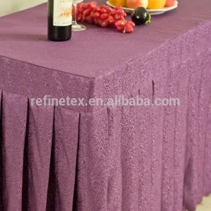 Beautiful square decorative table skirt