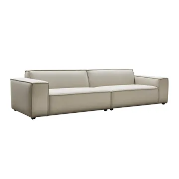 Leather Microfiber comfortable rice-white sofa luxury sofa