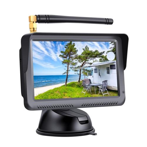 8 led waterproof rearview camera monitor