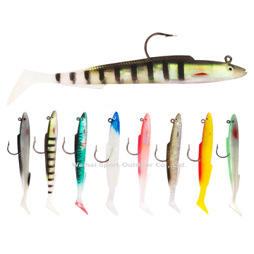 Wholesale Soft Eel Fishing Lures with Jig Head Hooks for Bass and Crank Bait