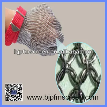 stainless steel metal mesh safety cutting gloves