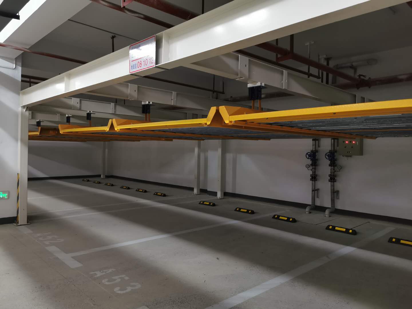 4-post simple lifting mechanical parking system