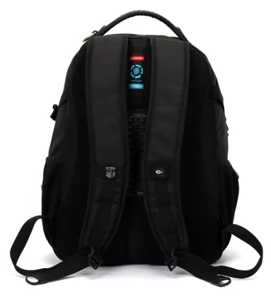 Suissewin Black Waterproof Outdoor Leisure Laptop Backpack