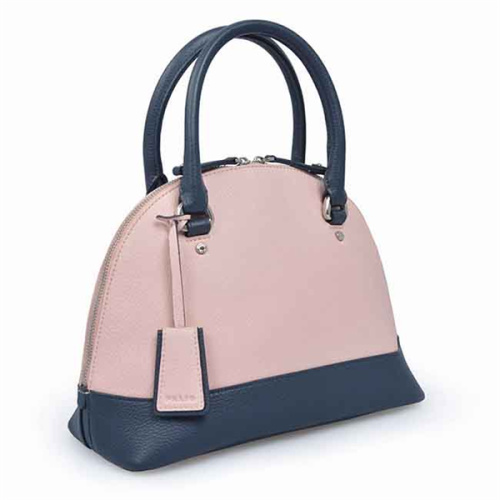 Italienische Lederhandtaschen getrimmt Top Griff Tasche