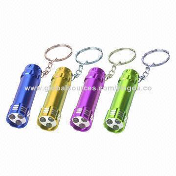 3 LED Keychain with Keyring