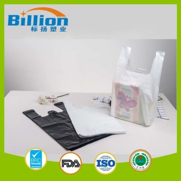 Bolso de envasado de plástico plástico blanco biodegradable de doblegradable.