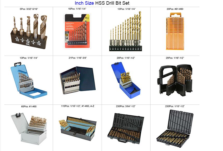 Hss Cobalt Twist Drill Bits Set 3