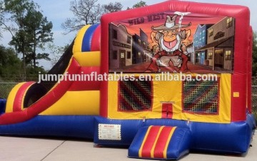 wild west bouncy castle slide combo with prices for sale