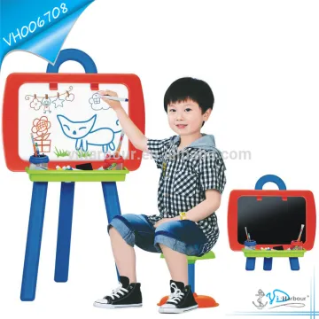 Kids Erasable Drawing Board Table and Chair Set