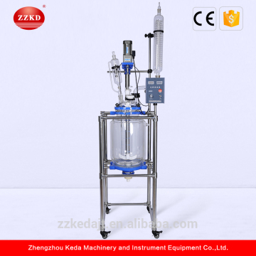 Laboratoriumapparaatinstrument -jacketed glazen vaartuig