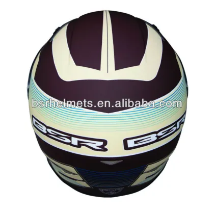 Brown Brown Motorcycle Full Face Casque