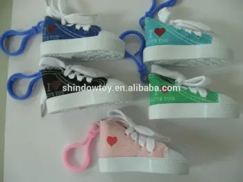 girls favorite sport shoes keychain