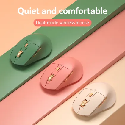 New Arrival: Cute Dual-Mode Rechargeable Wireless Silent Mouse for Laptop