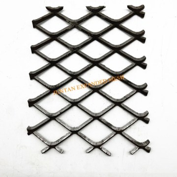 Black steel expanded metal mesh