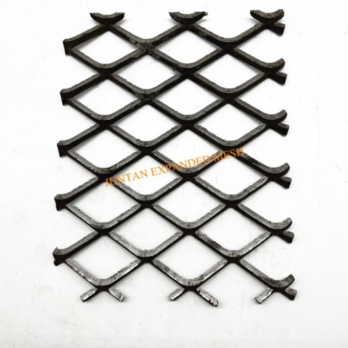 Black Steel Expanded Metal Mesh