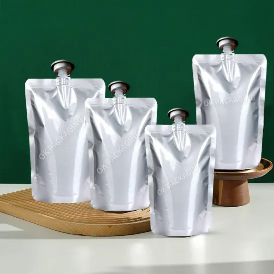 Hot Sale Aluminum Gas Packaging Pouches - 250ml, 500ml, 1L, 2L Stand Up Spout Pouches
