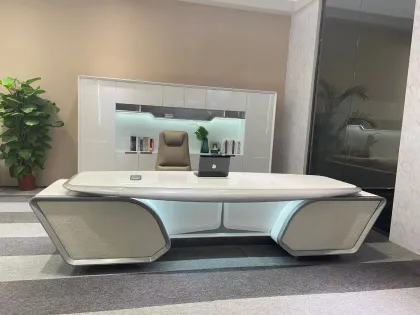 Fly Series Glossy White office desk
