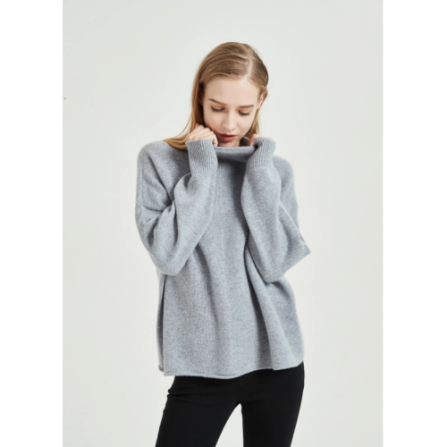 pure cashmere women sweater with seamless technology