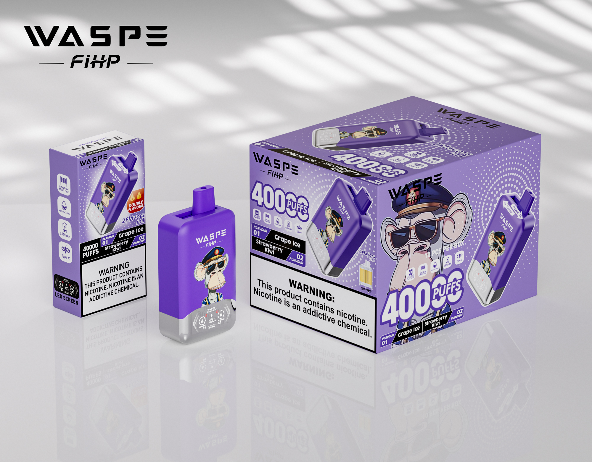 Waspe Fihp 40000 Puffs Dual Flavors wholesale Slovakia