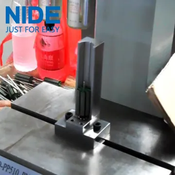 Manual rotor commutator placing and pressing machine