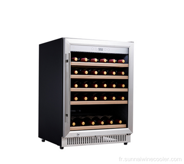 Affichage numérique sunnai construit dans un refroidisseur de vin
