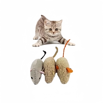 Heißer Verkauf interaktiver Plüsch -Katzenminzen -Katzenspielzeug - Maus geformt für Katze neckt